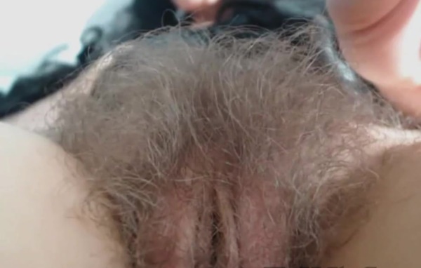 Super hairy cunt in close up. Watch hairy details in HD!