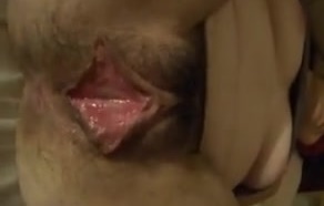 Touched sleeping moms big pussy. Long labia and hairy clit!